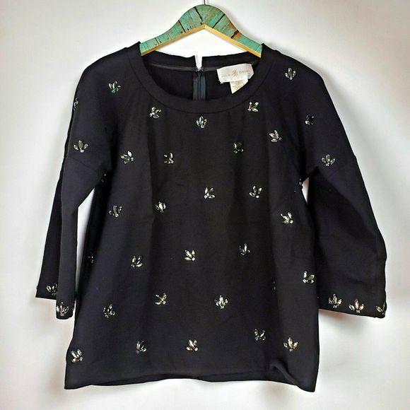 JB by Julie Brown Tops - Julie JB Brown Rhinestone Embellished Sz S EUC